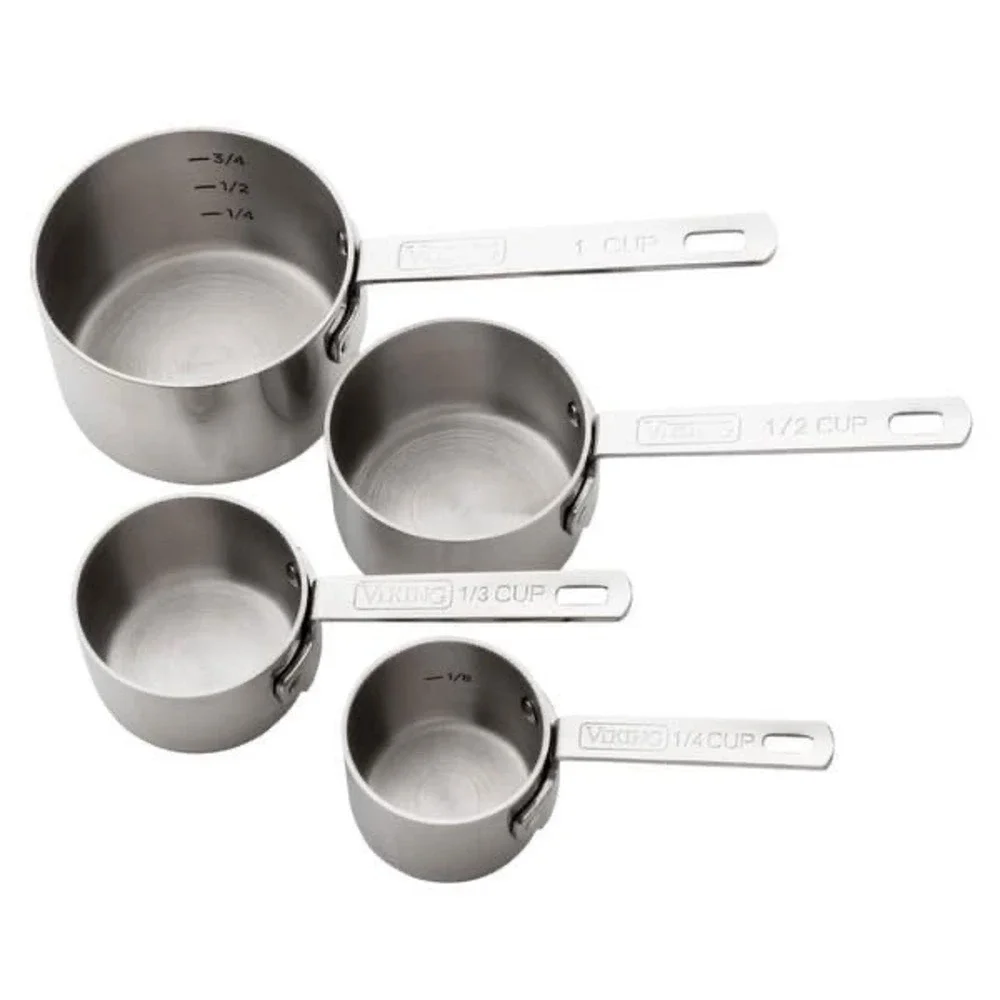 Viking 4-Piece Stainless Steel Measuring Cups Set, Heavy Gauge 304 SS NWT